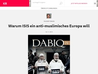 Bild zum Artikel: Warum ISIS ein anti-muslimisches Europa will