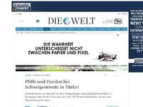 Bild zum Artikel: Terror von Paris: Pfiffe und Parolen bei Schweigeminute in Türkei