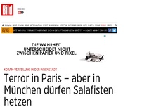 Bild zum Artikel: Terror in Paris - Und in München dürfen Salafisten hetzen