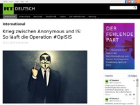 Bild zum Artikel: Krieg zwischen Anonymous und IS: So läuft die Operation #OpISIS