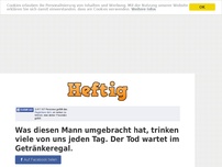 Bild zum Artikel: Was diesen Mann umgebracht hat, trinken viele von uns jeden Tag. Der Tod wartet im Getränkeregal.