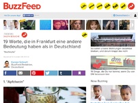 Bild zum Artikel: 19 Worte, die in Frankfurt eine andere Bedeutung haben als in Deutschland