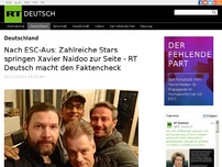 Bild zum Artikel: Nach ESC-Aus: Zahlreiche Stars springen Xavier Naidoo zur Seite - RT Deutsch macht den Faktencheck