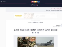 Bild zum Artikel: 1.200 deutsche Soldaten sollen in Syrien-Einsatz