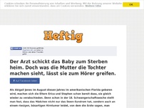 Bild zum Artikel: Der Arzt schickt das Baby zum Sterben heim. Doch was die Mutter die Tochter machen sieht, lässt...