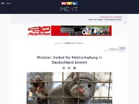 Bild zum Artikel: Minister: Verbot für Pelztierhaltung in Deutschland kommt