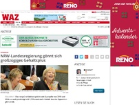 Bild zum Artikel: Großer Ärger um großzügiges Gehaltsplus für Landesregierung