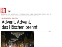 Bild zum Artikel: Beleuchtung in Eislingen - Advent, Advent, das Höschen brennt