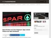 Bild zum Artikel: Nach Protest von drei Veganern: Spar nimmt Fleisch aus dem Sortiment
