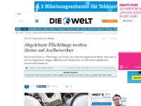 Bild zum Artikel: Mazedonische Grenze: Abgelehnte Flüchtlinge werfen Steine auf Asylbewerber