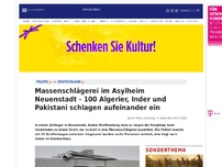 Bild zum Artikel: Massenschlägerei im Asylheim Neuenstadt - 100 Algerier, Inder und Pakistani schlagen aufeinander ein