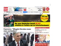 Bild zum Artikel: Faymann: 'Illegale Einreise muss man verhindern'