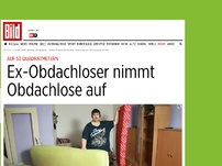 Bild zum Artikel: Auf 50 Quadratmetern - Ex-Obdachloser nimmt Obdachlose auf