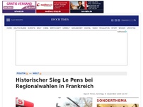 Bild zum Artikel: Historischer Sieg Le Pens bei Regionalwahlen in Frankreich