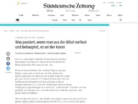 Bild zum Artikel: Experiment: Was passiert, wenn man aus der Bibel vorliest und behauptet, es sei der Koran