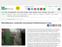 Bild zum Artikel: Merkelbesuch: Landwirte verursachen Verkehrschaos in Leer