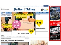 Bild zum Artikel: Berliner Polizisten drohen - Geld her - oder wir wählen AfD!