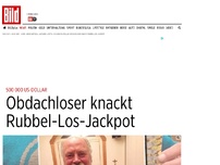 Bild zum Artikel: 500 000 US-Dollar - Obdachloser knackt Rubbel-Los-Jackpot