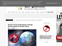 Bild zum Artikel: Donald Trumps Heimatplanet verhängt Einreiseverbot für Donald Trump