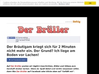 Bild zum Artikel: Der Bräutigam kriegt sich für 2 Minuten nicht mehr ein. Der Grund? Ich liege am Boden vor Lachen!