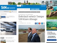 Bild zum Artikel: Autobahnen im Südwesten: Dobrindt erteilt Tempo 120 klare Absage