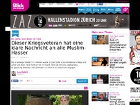 Bild zum Artikel: Er verlor ein Bein im Irak: Dieser Kriegsveteran hat eine klare Nachricht an alle Muslim-Hasser