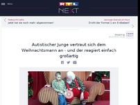 Bild zum Artikel: Autistischer Junge vertraut sich dem Weihnachtsmann an - und der reagiert einfach großartig