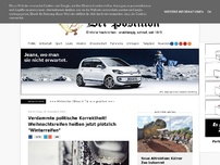 Bild zum Artikel: Verdammte politische Korrektheit! Weihnachtsreifen heißen jetzt plötzlich 'Winterreifen'