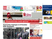 Bild zum Artikel: Asylwerber begingen in 8 Monaten 8484 Straftaten