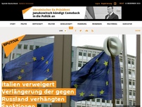 Bild zum Artikel: Italien verweigert Verlängerung der gegen Russland verhängten Sanktionen
