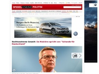 Bild zum Artikel: Rechtsextreme Gewalt: De Maizière spricht von 'Schande für Deutschland'