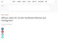 Bild zum Artikel: Officer John: Er ist der heißeste Polizist auf Instagram!