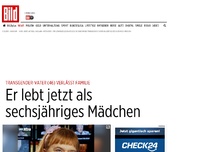 Bild zum Artikel: Familie verlassen - Vater lebt jetzt als sechsjähriges Mädchen