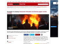 Bild zum Artikel: Krawalle in Leipzig: Mehrere Verletzte bei Demos gegen Rechts