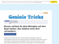 Bild zum Artikel: Was diese Frau aus einem Weinglas macht, ist absolut genial!