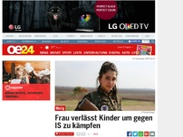 Bild zum Artikel: Frau verlässt Kinder um gegen IS zu kämpfen