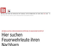 Bild zum Artikel: Ostfriese (31) verschwunden - Hier suchen Feuerwehrleute ihren Nachbarn