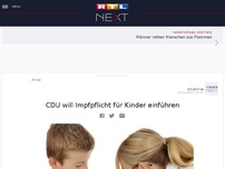 Bild zum Artikel: CDU will Impfpflicht für Kinder einführen