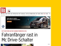 Bild zum Artikel: Seit gestern Führerschein - Fahranfänger rast in Mc Drive-Schalter