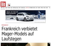 Bild zum Artikel: Auf Laufstegen unerwünscht - Frankreich verbietet Mager-Models