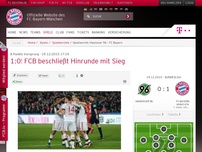 Bild zum Artikel: 8 Punkte Vorsprung:1:0! FCB beschließt Hinrunde mit Sieg