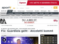 Bild zum Artikel: Guardiola geht - Ancelotti kommt