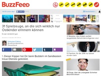 Bild zum Artikel: 31 Spielzeuge, an die sich wirklich nur Ostkinder erinnern können