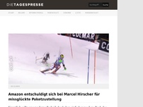 Bild zum Artikel: Amazon entschuldigt sich bei Marcel Hirscher für missglückte Paketzustellung