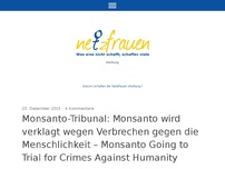 Bild zum Artikel: Monsanto-Tribunal: Monsanto wird verklagt wegen Verbrechen gegen die Menschlichkeit-Monsanto Going to Trial for Crimes Against Humanity
