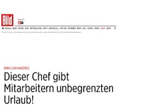 Bild zum Artikel: Ohne Lohnabzüge - Dieser Chef gibt Mitarbeitern unbegrenzten Urlaub!