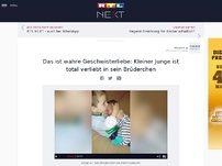 Bild zum Artikel: DAS ist wahre Geschwisterliebe