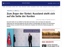 Bild zum Artikel: Zum Ärger der Türkei: Russland stellt sich auf die Seite der Kurden