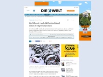 Bild zum Artikel: Der Winter naht: Zu Silvester erlebt Deutschland einen Temperatursturz