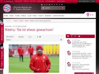 Bild zum Artikel: Interview:Ribéry: 'Da ist etwas gewachsen'